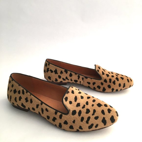 NEW! Madewell Teddy Cheetah Calf Hair Loafers - 9 - Picture 7 of 8